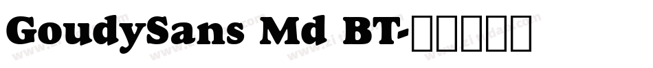 GoudySans Md BT字体转换